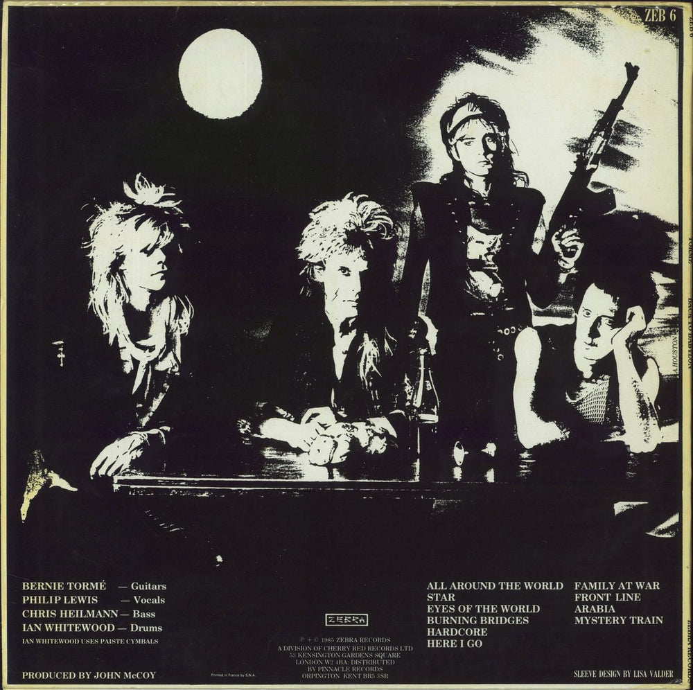 Bernie Tormé Back To Babylon UK vinyl LP album (LP record)