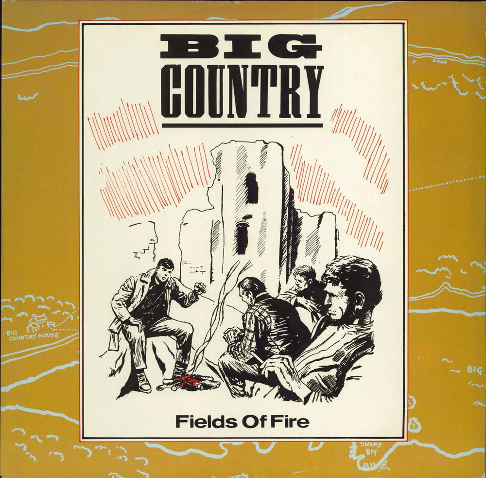 Big Country Fields Of Fire UK 12" vinyl single (12 inch record / Maxi-single) COUNT212