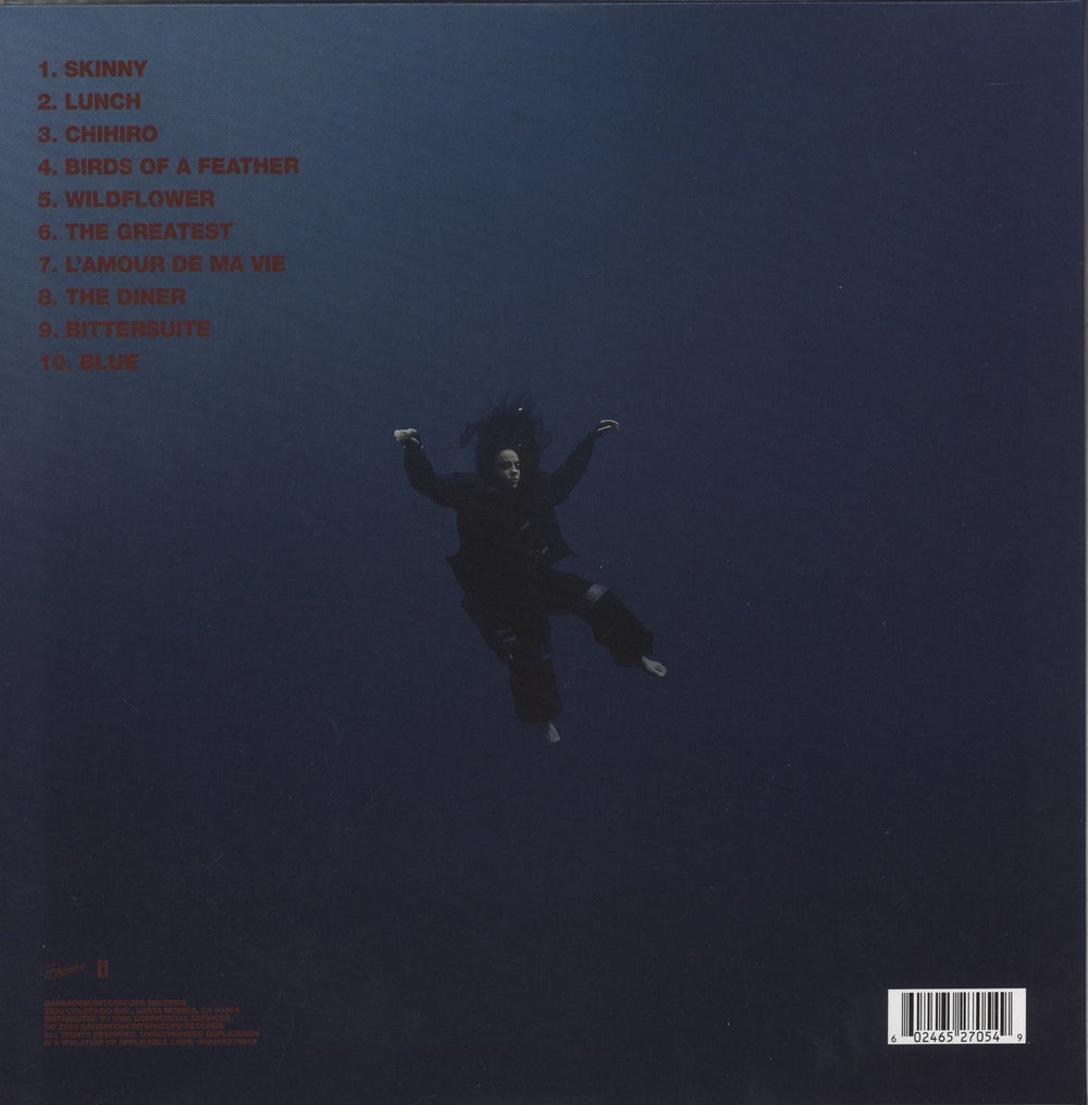 Billie Eilish Hit Me Hard And Soft - Eco Mix Blue Marble Vinyl + Autogrpahed Print UK vinyl LP album (LP record) 602465270549