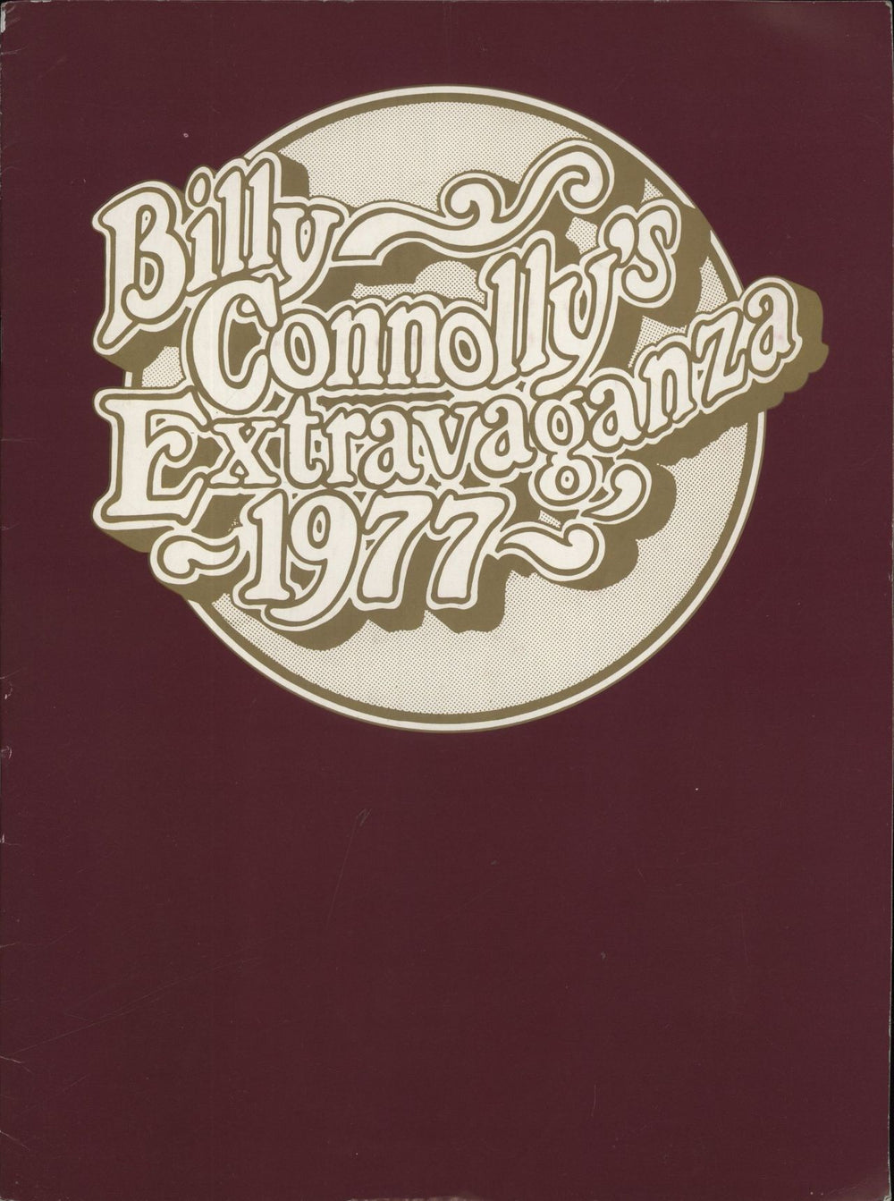 Billy Connolly Billy Connolly's Extravaganza UK tour programme TOUR PROGRAMME