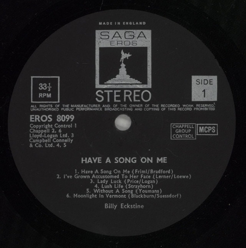 Billy Eckstine & Sarah Vaughan Have A Song On Me... UK vinyl LP album (LP record) E&VLPHA876222