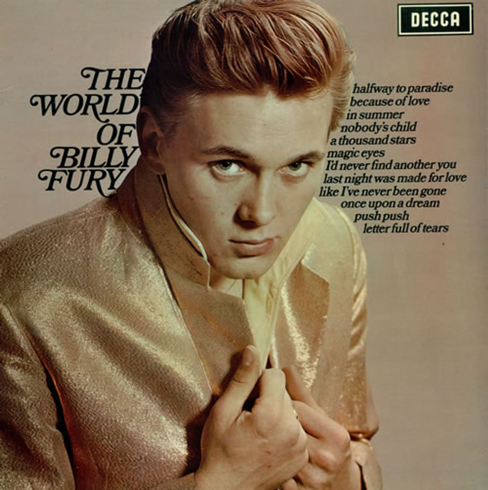 Billy Fury The World Of Billy Fury UK vinyl LP album (LP record) SPA188