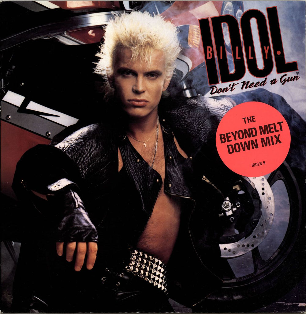 Billy Idol Don't Need A Gun - Stickered sleeve UK 12" vinyl single (12 inch record / Maxi-single) IDOLX9