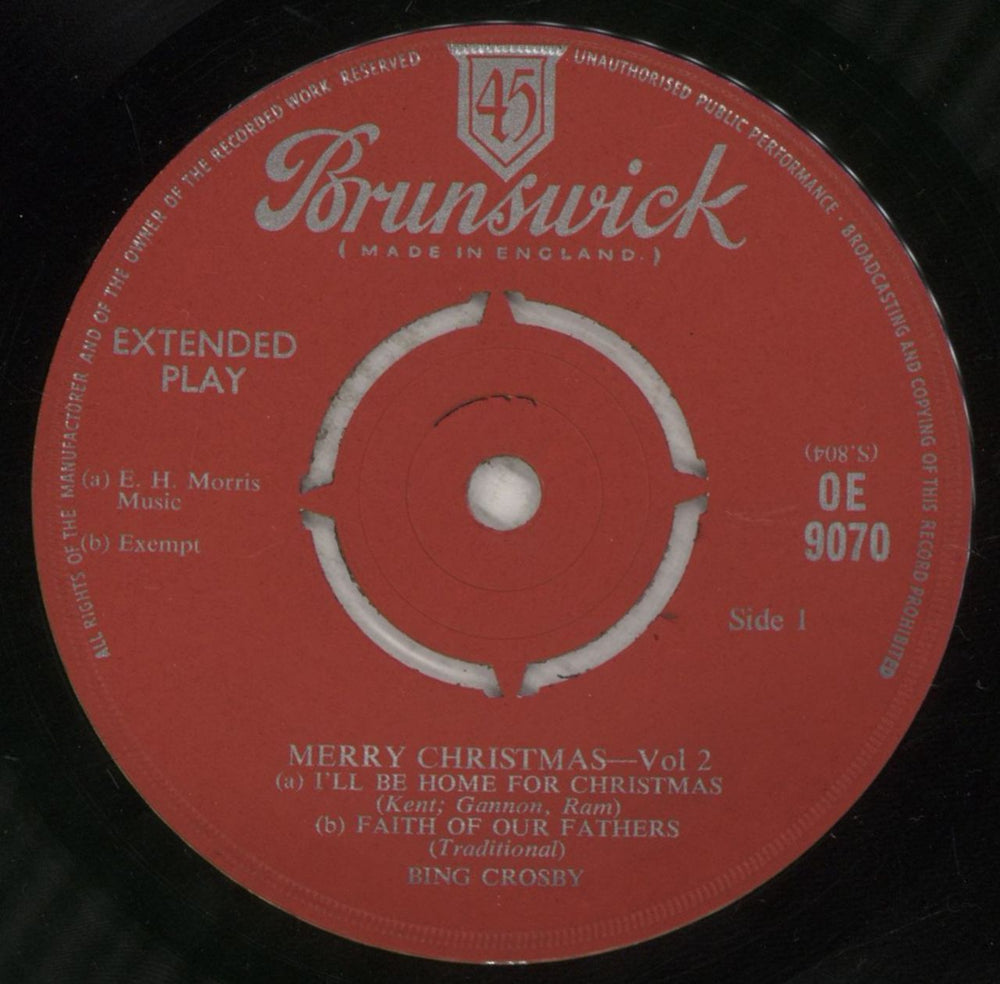 Bing Crosby Merry Christmas (Volume Two) UK 7" vinyl single (7 inch record / 45) BNG07ME878713