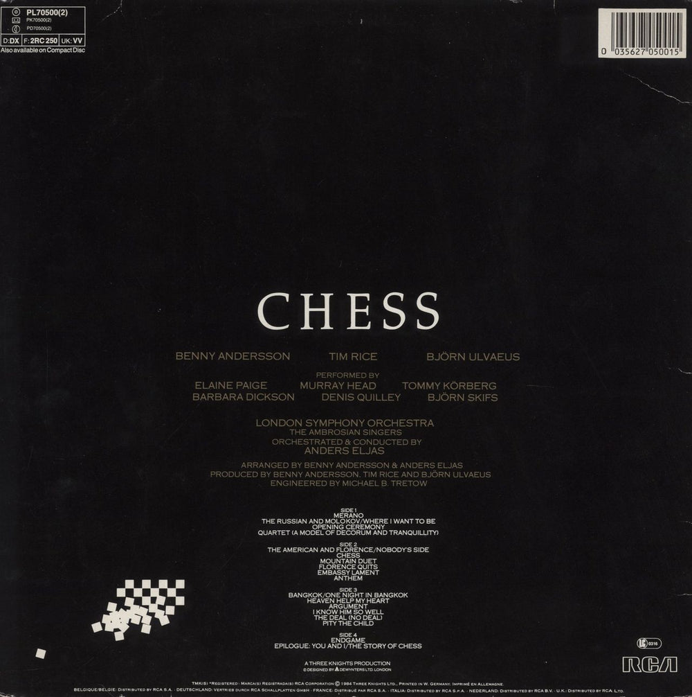 Bjorn & Benny Chess - EX UK 2-LP vinyl record set (Double LP Album)