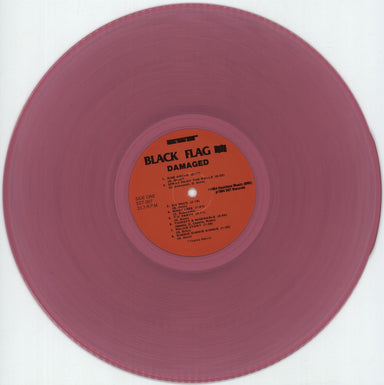 Black Flag Damaged - Translucent Pink Vinyl US vinyl LP album (LP record) BD7LPDA879215