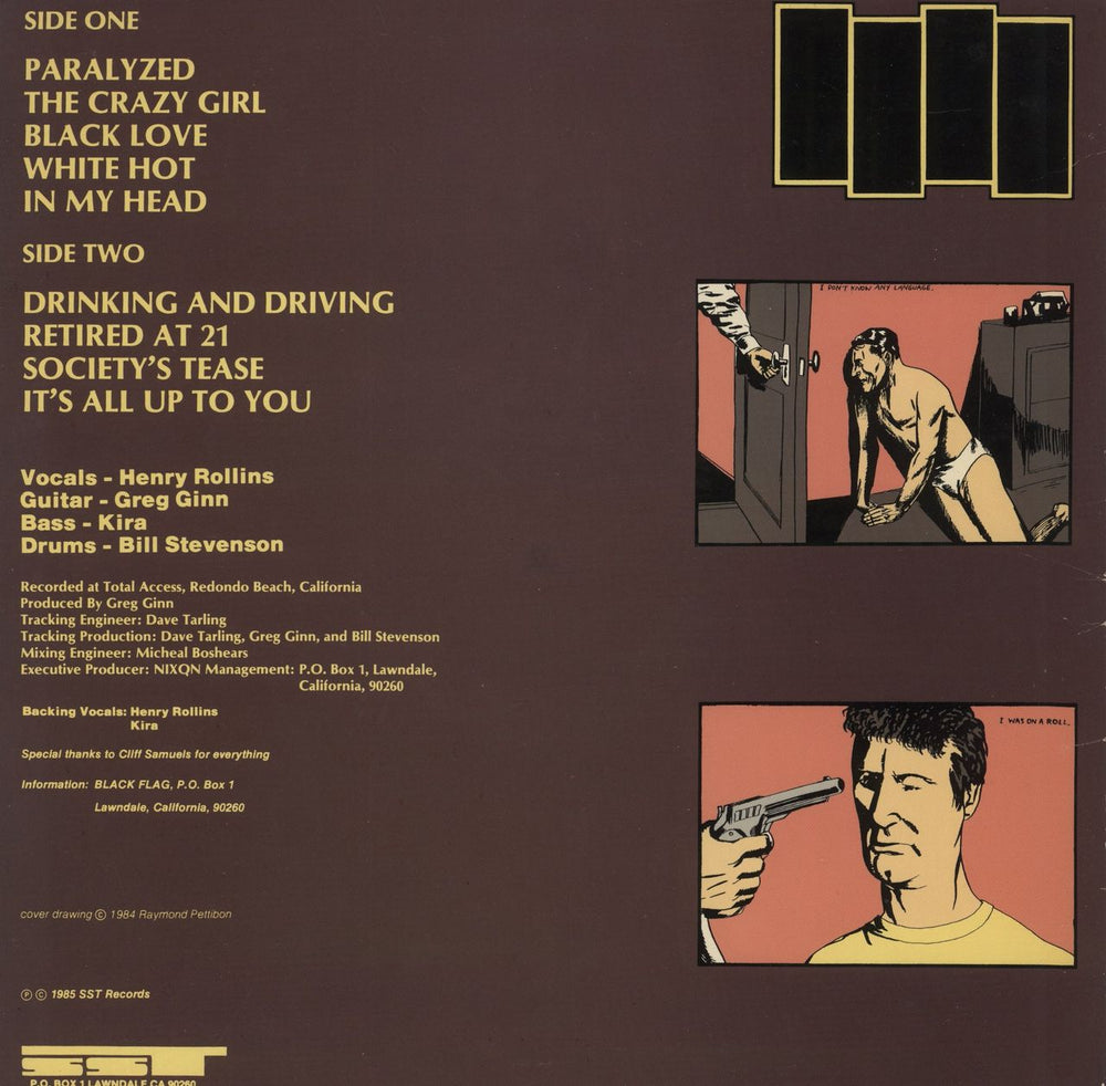 Black Flag In My Head - 1st - EX US vinyl LP album (LP record)