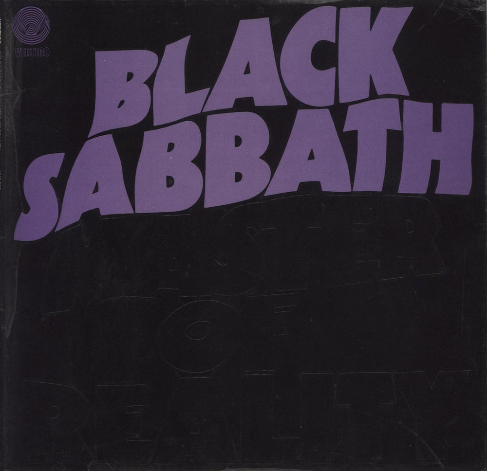 Black Sabbath Master Of Reality - 1st + Poster - VG UK vinyl LP album (LP record) 6360050