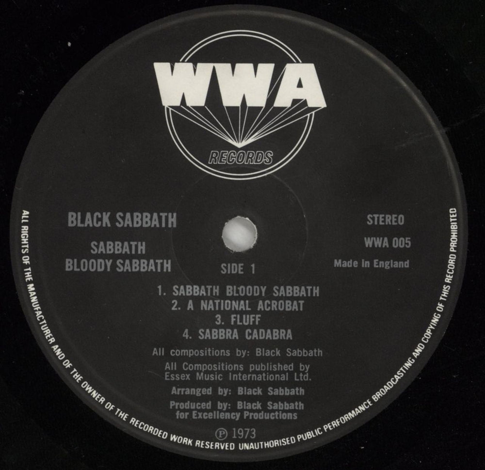 Black Sabbath Sabbath Bloody Sabbath - 3rd + Inner - EX UK vinyl LP album (LP record) BLKLPSA555436