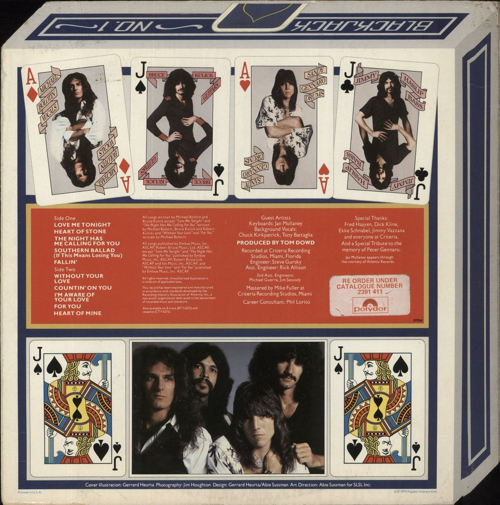 Blackjack Blackjack UK vinyl LP album (LP record)