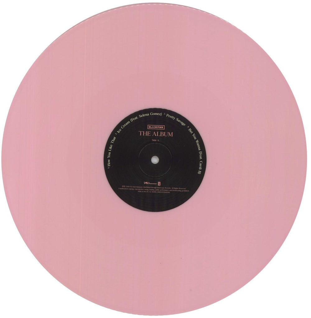 Blackpink The Album - Opaque Pink Vinyl UK vinyl LP album (LP record) 2NHLPTH837947