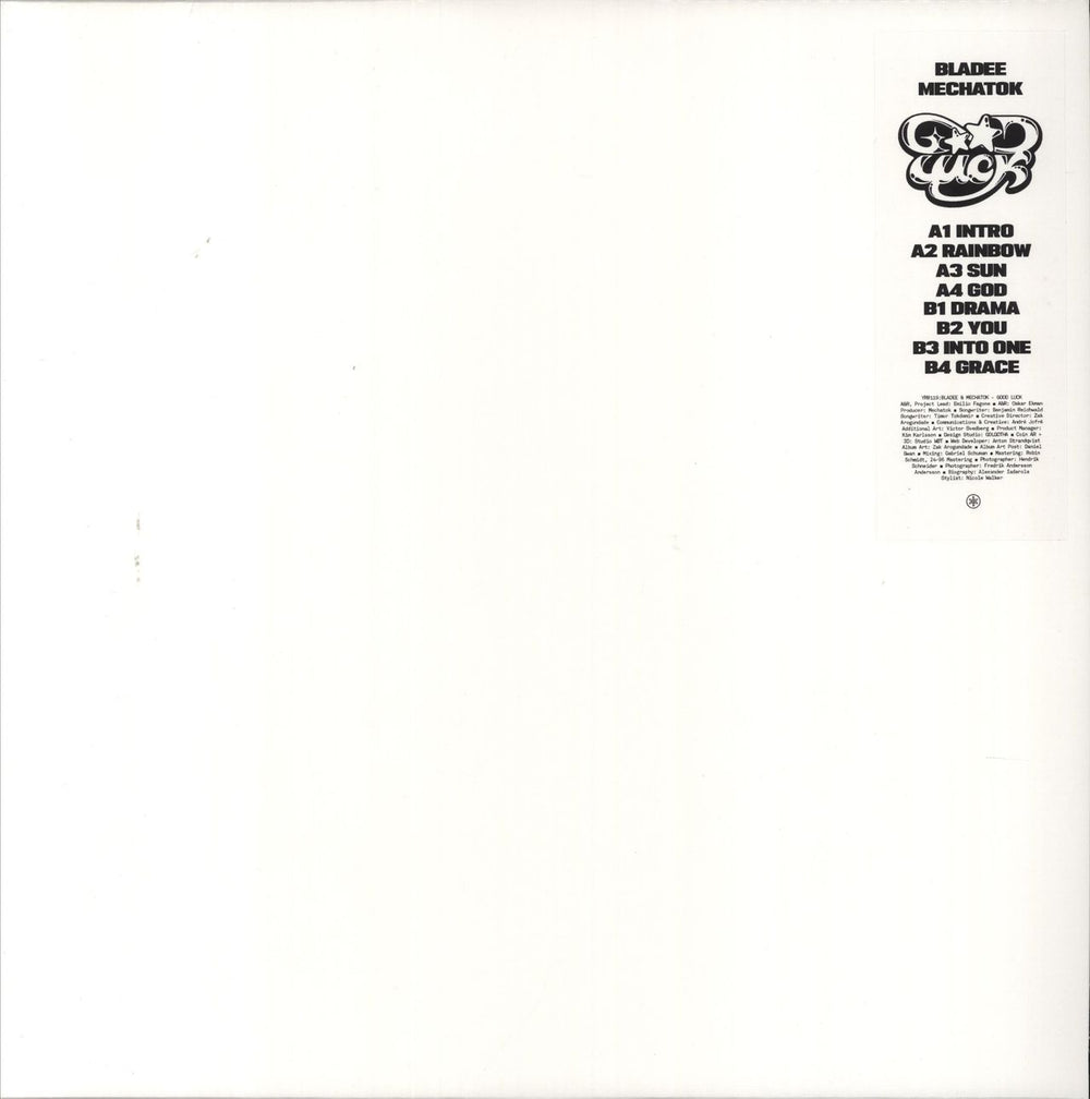 Bladee Good Luck Swedish picture disc LP (vinyl picture disc album) YR0119LP