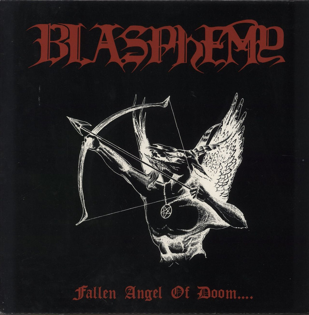 Blasphemy Fallen Angel Of Doom.... - 1st Dutch vinyl LP album (LP record) WRE/901-1