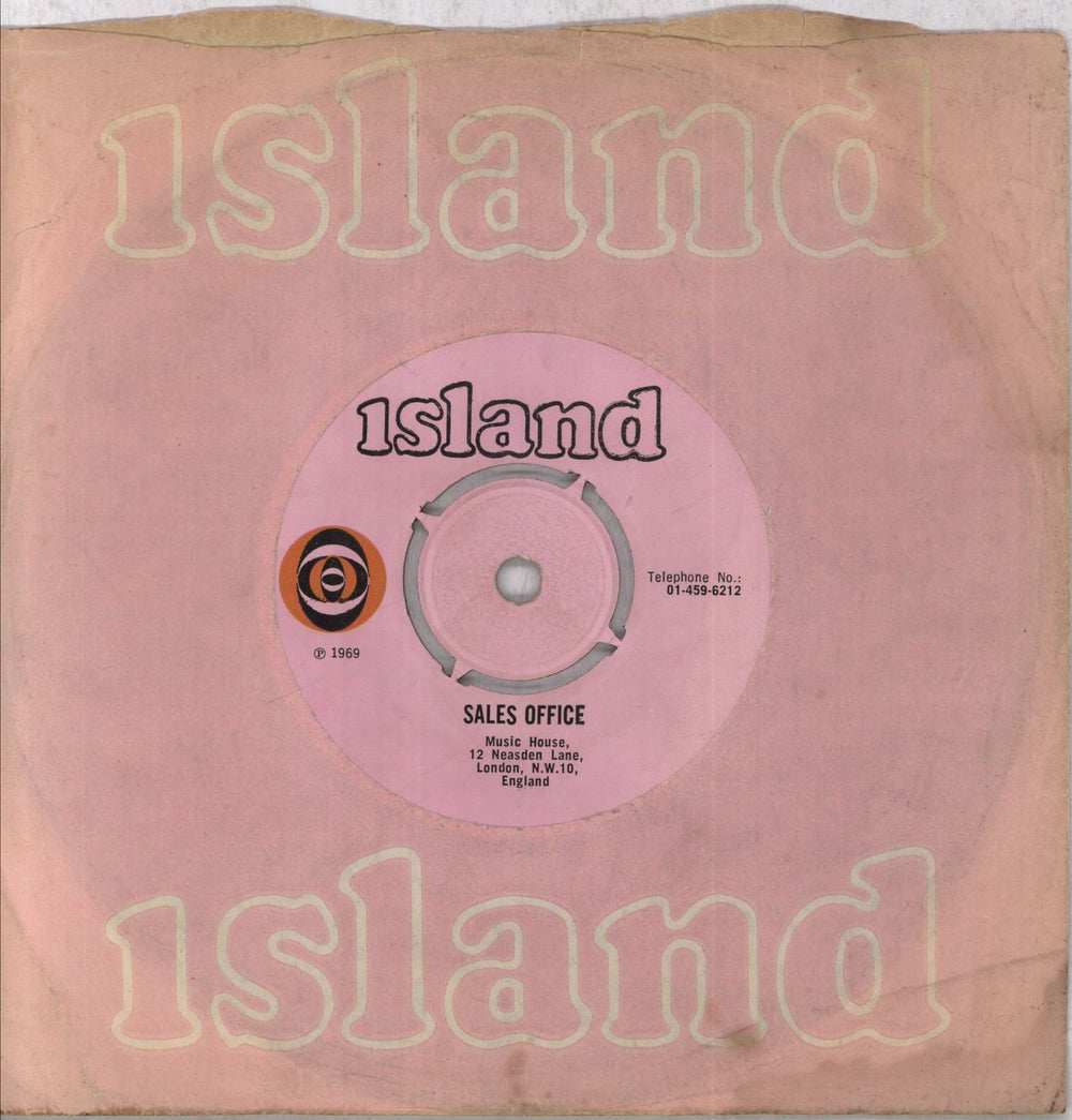 Blind Faith Change Of Address From June 23rd 1969 - VG UK Promo 7" vinyl single (7 inch record / 45)