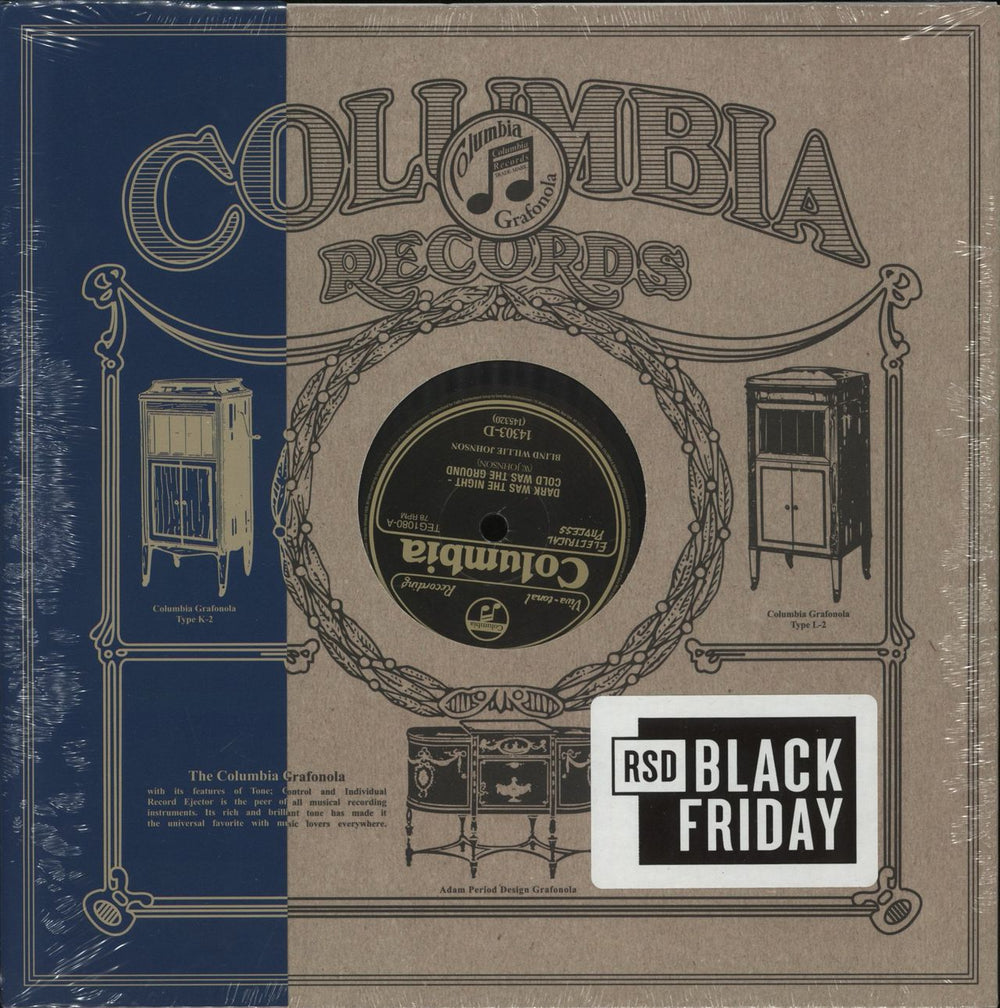 Blind Willie Johnson Dark Was The Night - Cold Was The Ground - RSD19 - Sealed US 10" vinyl single (10 inch record) TEG1080