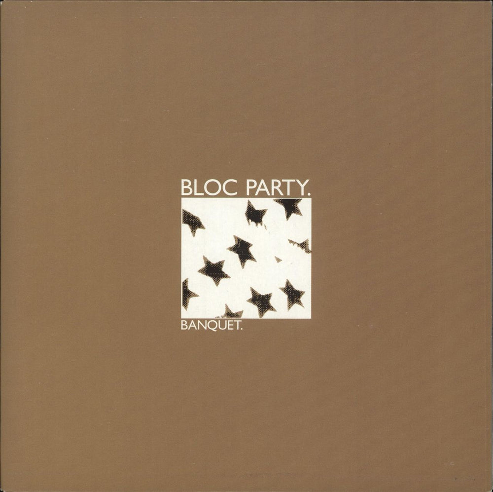 Bloc Party Banquet - Golden Brown Vinyl UK 7" vinyl single (7 inch record / 45) WEBB078S