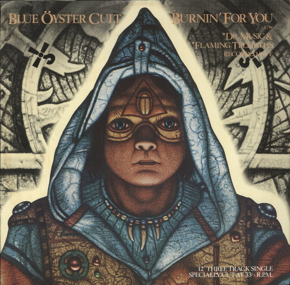 Blue Oyster Cult Burnin' For You UK 12" vinyl single (12 inch record / Maxi-single) A13-1453