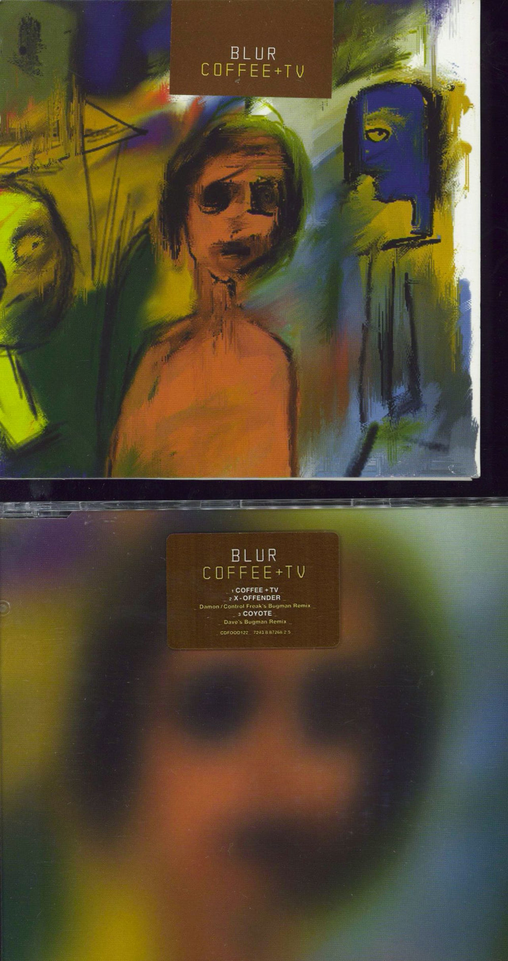 Blur Coffee + TV - CDs 1 & 2 UK 2-CD single set (Double CD single) CDFOOD/S122
