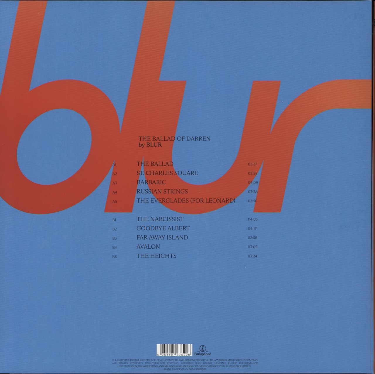 Blur The Ballad Of Darren - Clear w/ Black Smoke Vinyl + CD + 7