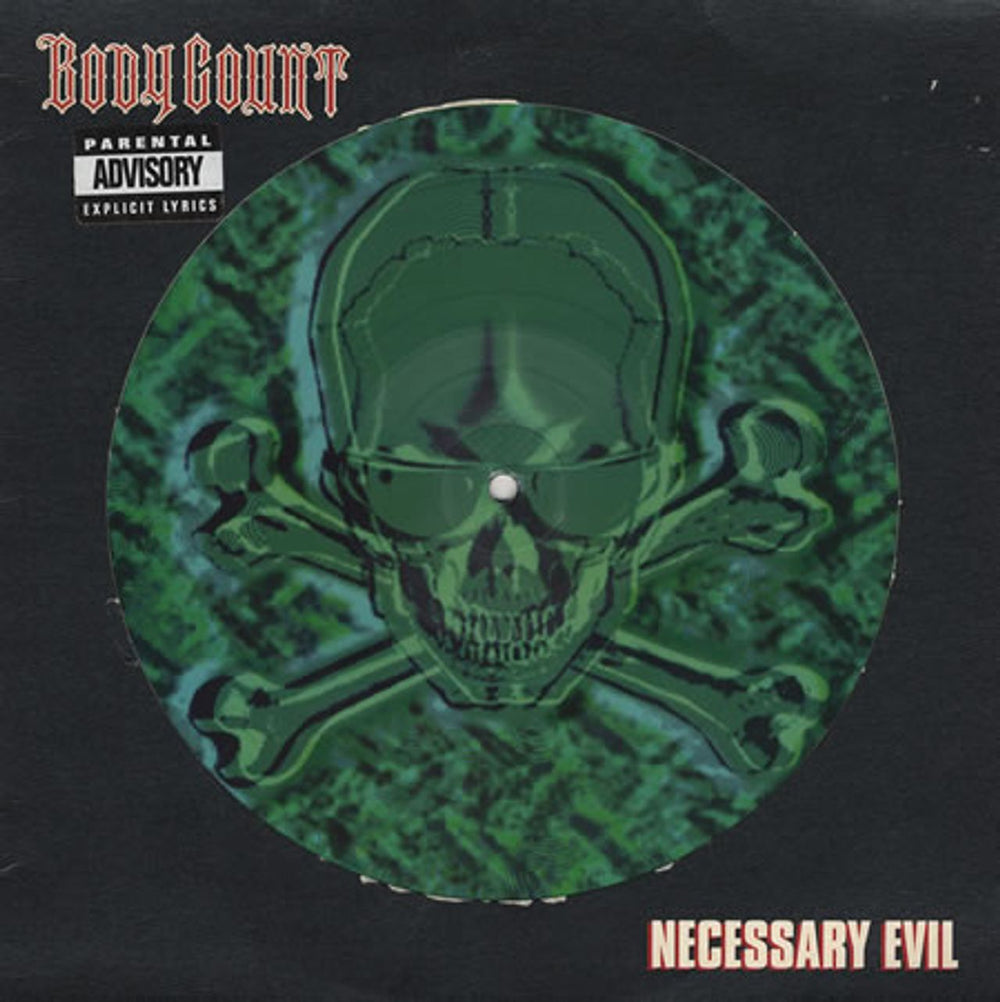 Body Count Necessary Evil UK 10" Vinyl Picture Disc (10 inch Record Single) VSA1529