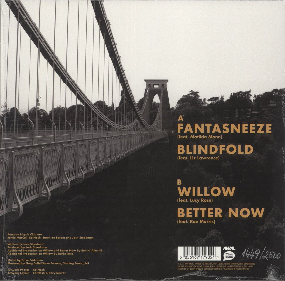 Bombay Bicycle Club Fantasies UK 10" vinyl single (10 inch record) 5056167179054