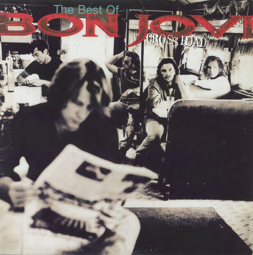 Bon Jovi Cross Road: The Best Of - 1st - EX UK 2-LP vinyl record set (Double LP Album) 522936-1