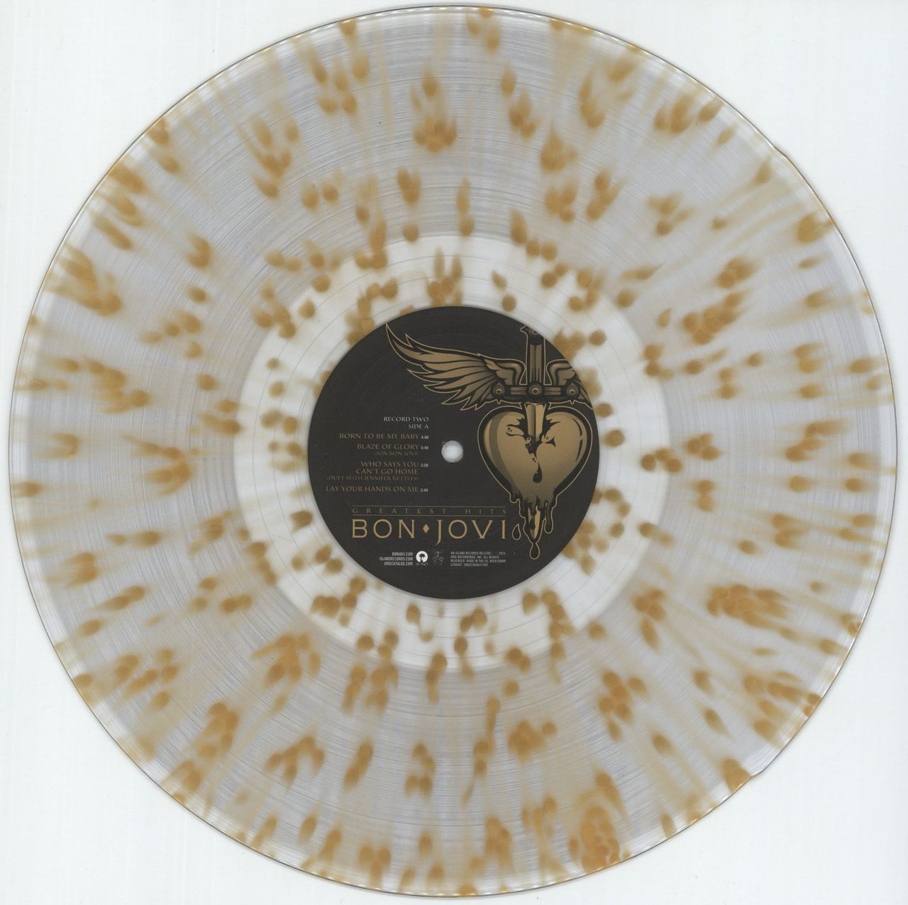 Bon Jovi Greatest Hits - 180gram Transparent Gold Splatter Vinyl