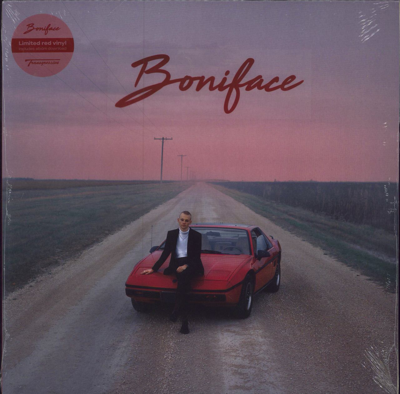 Boniface Boniface - Red vinyl UK vinyl LP album (LP record) TRANS436XX