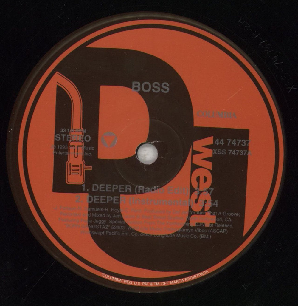 Bo$$ [Hip Hop] Deeper US 12" vinyl single (12 inch record / Maxi-single) 51A12DE853748