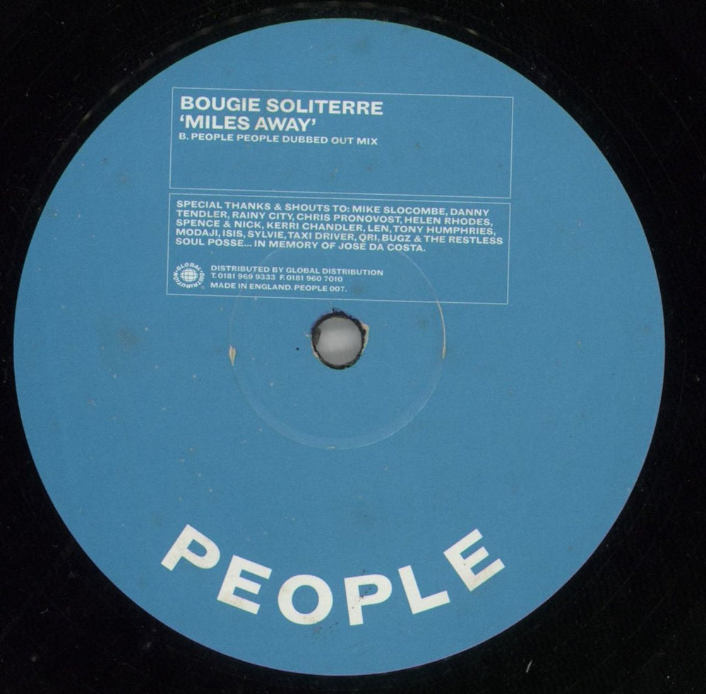 Bougie Soliterre Miles Away UK 12" vinyl single (12 inch record / Maxi-single) 9Z612MI868797