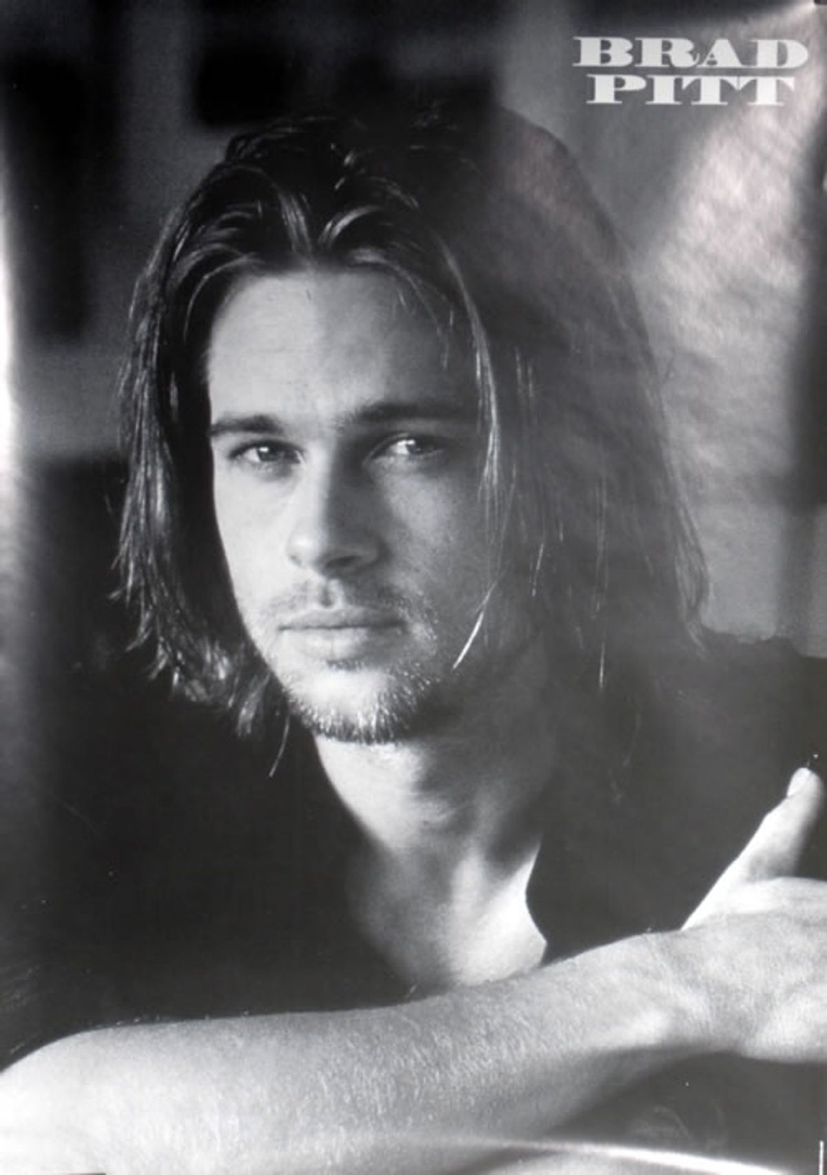 Brad Pitt Portrait Poster UK Promo Poster — RareVinyl.com