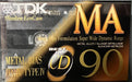Branded Blank Audio Cassette TDK MA90 - Metal Bias IEC IV/Type IV - Sealed Japanese Blank Audio Cassette 020356202507