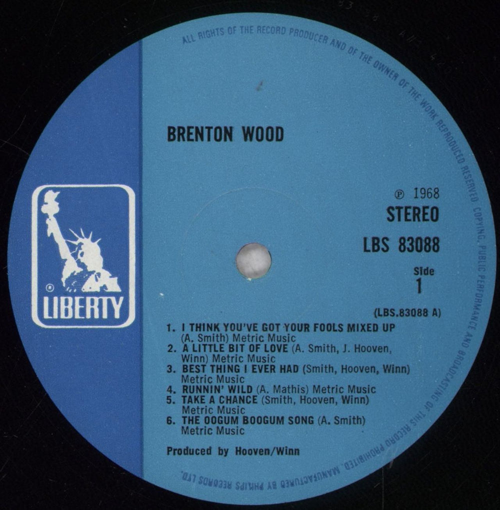 Brenton Wood Gimme Little Sign UK vinyl LP album (LP record) BW5LPGI848552