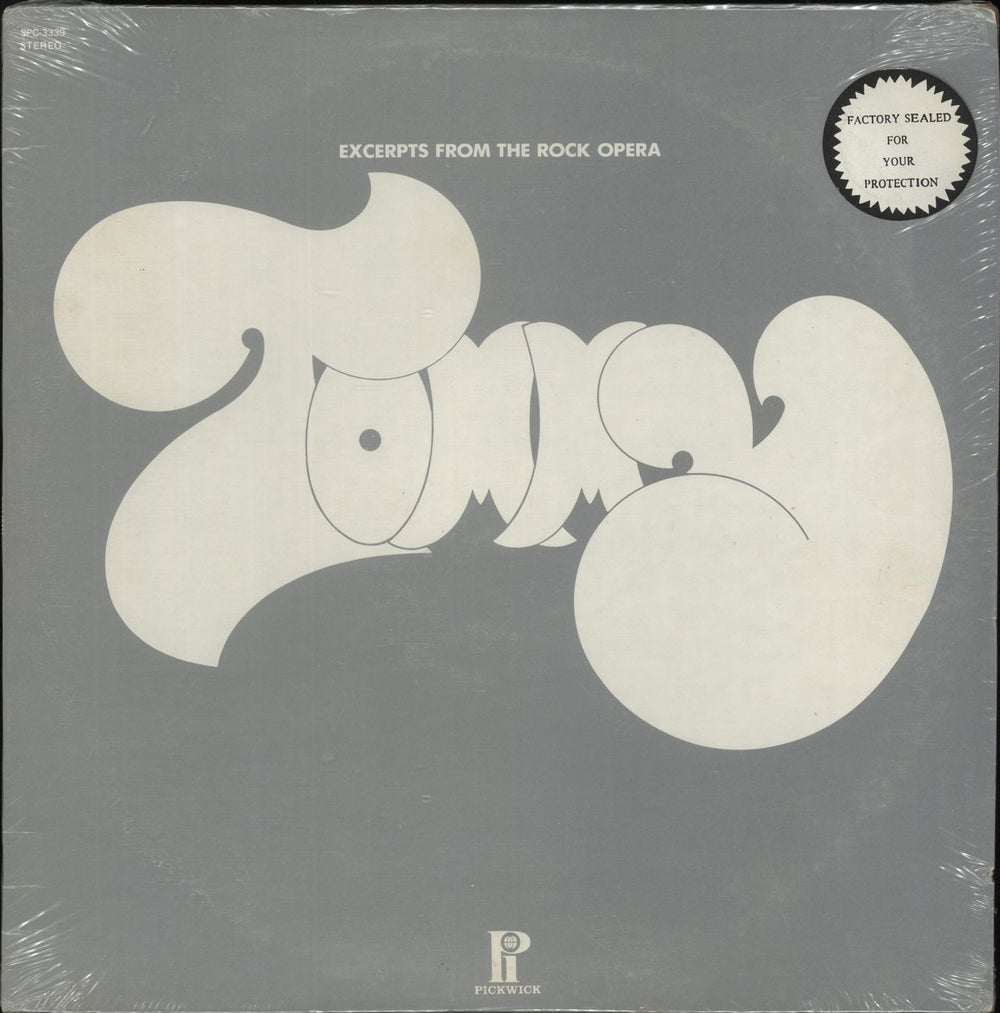 Bruce Baxter Tommy (Excerpts From The Rock Opera) US vinyl LP album (LP record) SPC-3339