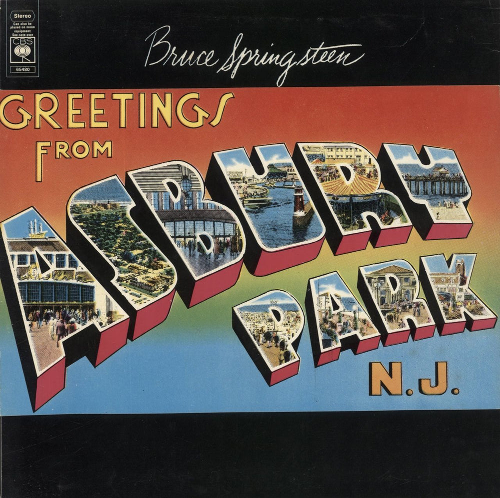Bruce Springsteen Greetings From Asbury Park N.J. - 1st - EX UK vinyl LP album (LP record) 65480