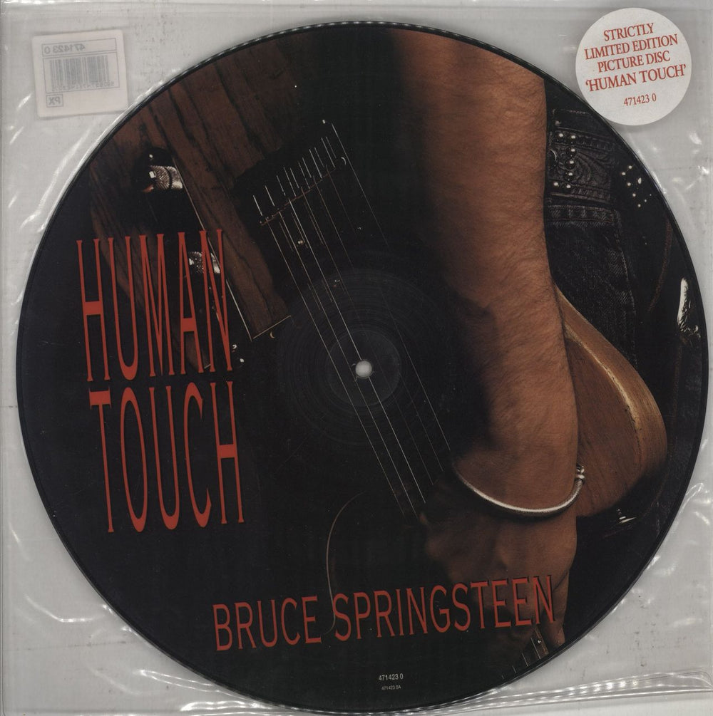 Bruce Springsteen Human Touch UK picture disc LP (vinyl picture disc album) 4714230