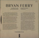 Bryan Ferry Extended Play - Picture sleeve UK 7" vinyl single (7 inch record / 45)