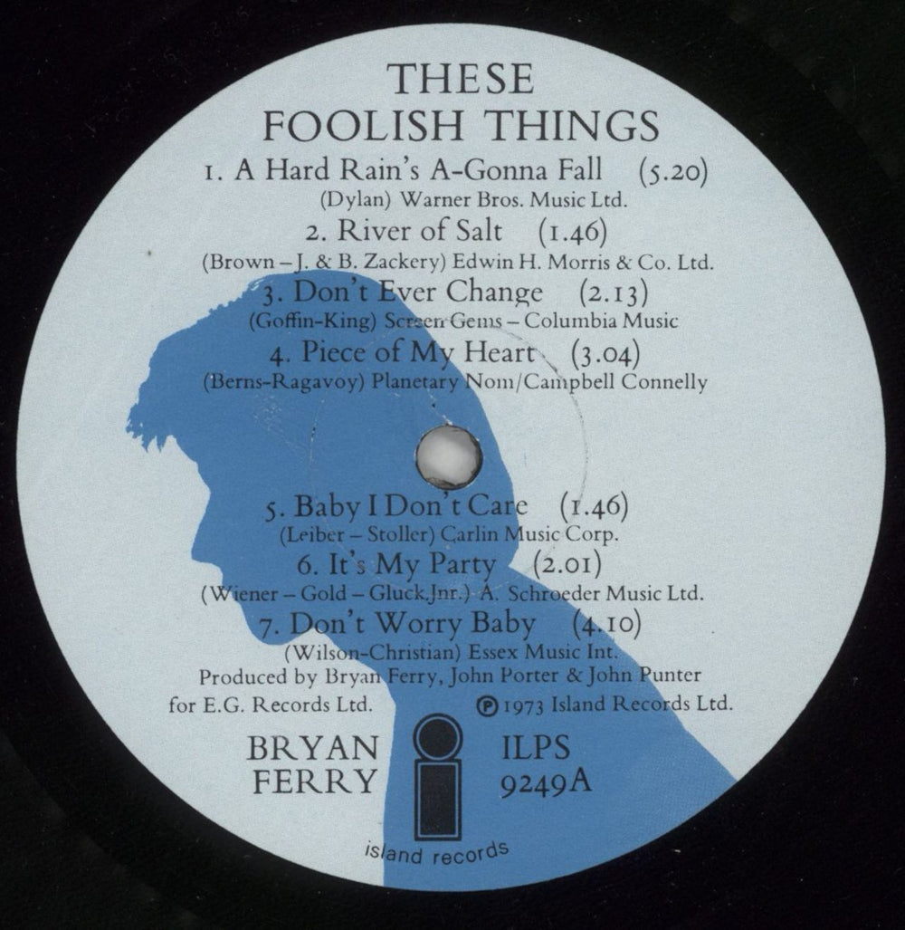 Bryan Ferry These Foolish Things - EX UK vinyl LP album (LP record) FERLPTH63404