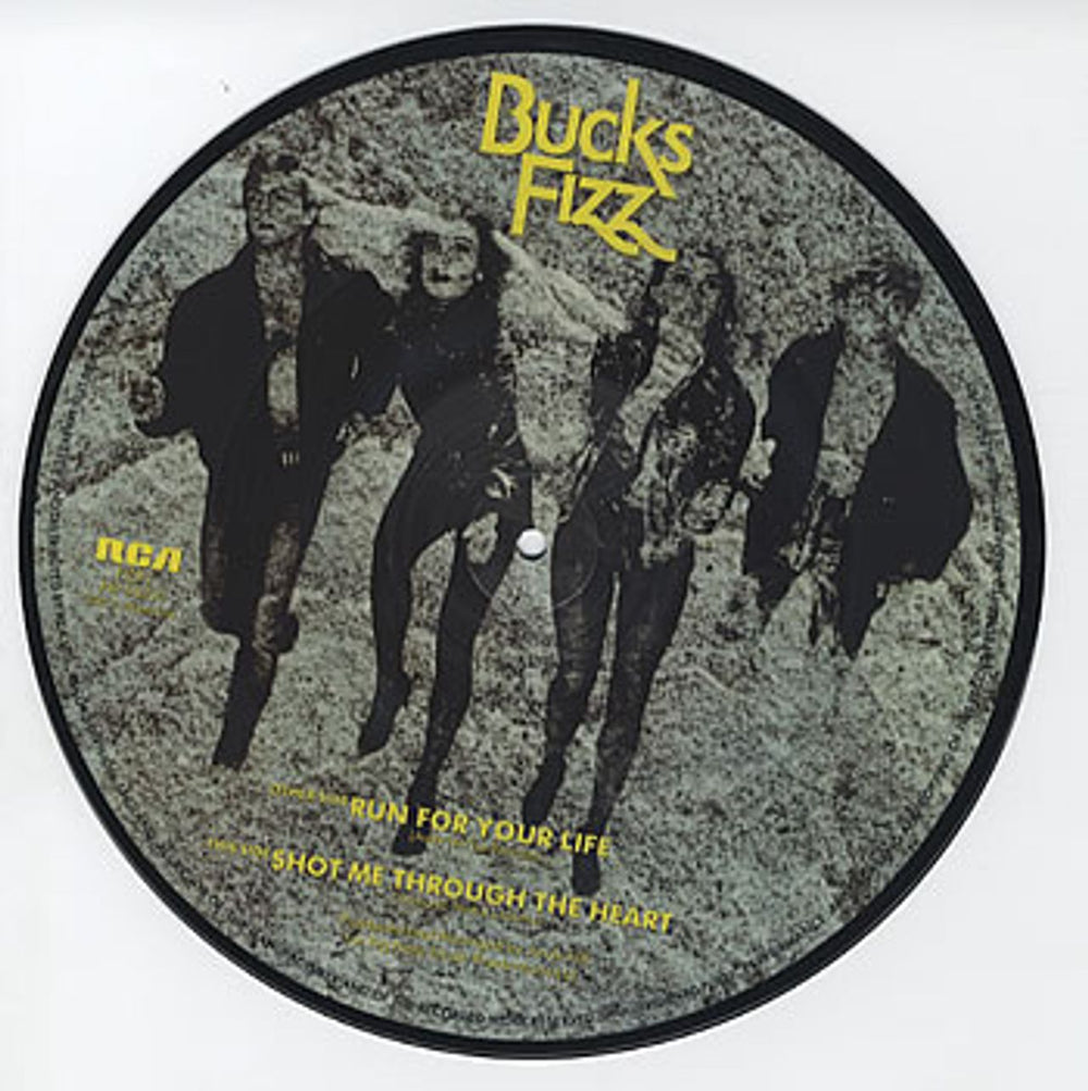 Bucks Fizz Run For Your Life UK 10" Vinyl Picture Disc (10 inch Record Single) FIZP1