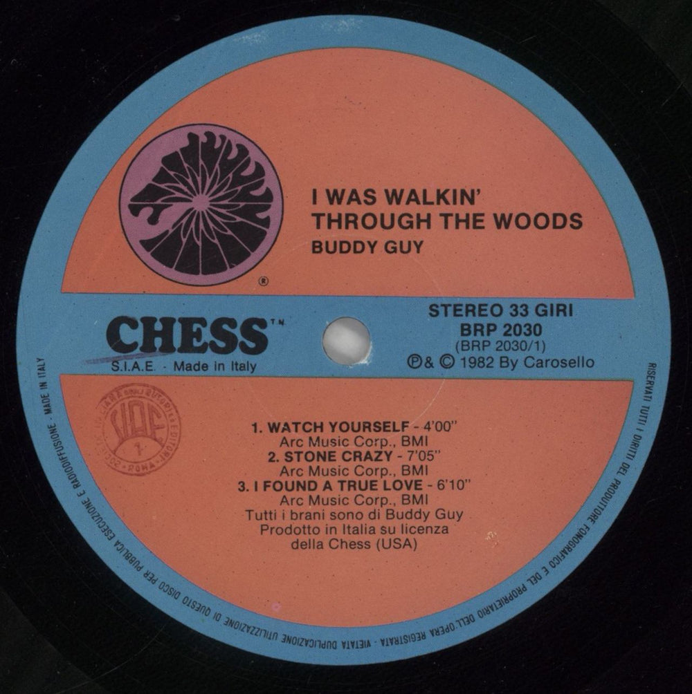 Buddy Guy I Was Walking Through The Woods - EX Italian vinyl LP album (LP record) BGYLPIW863436