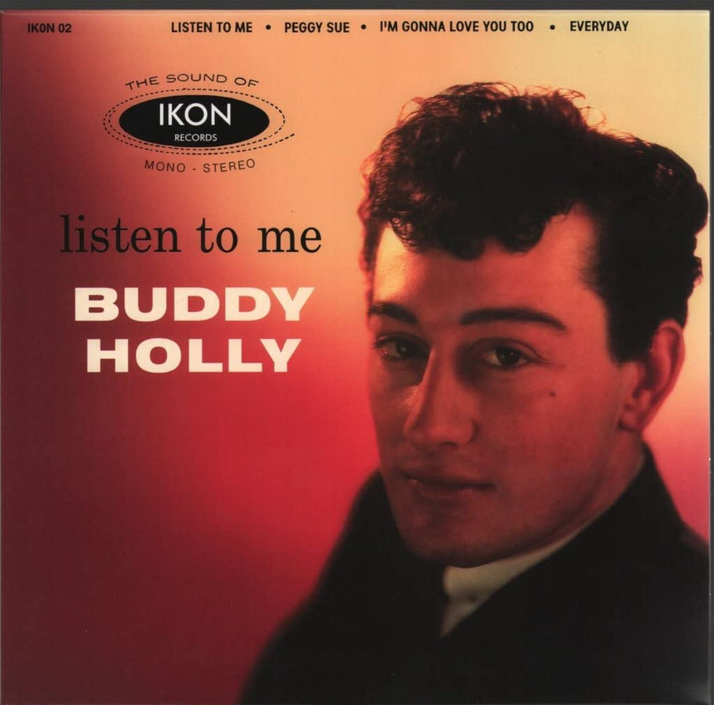 Buddy Holly Listen To Me - Mustard Yellow Vinyl UK 10" vinyl single (10 inch record) IKON02