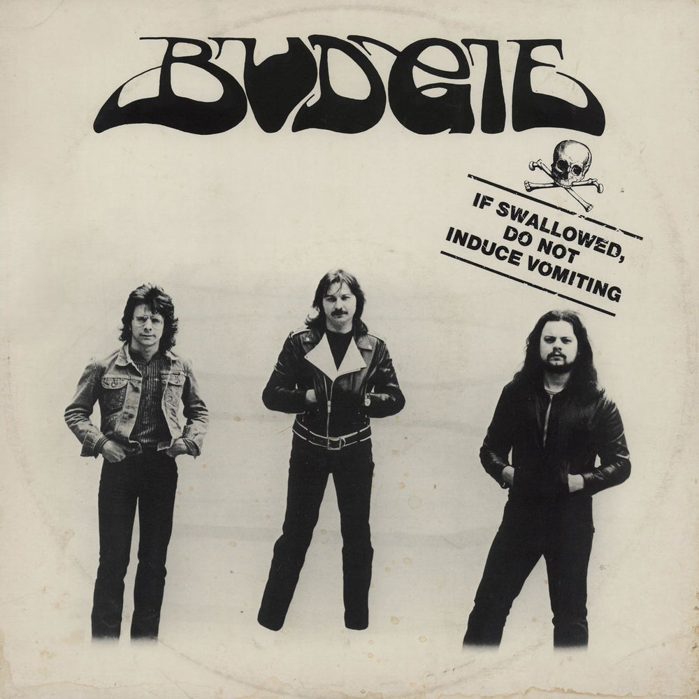 Budgie If Swallowed Do Not Induce Vomiting + Autographed Flyer UK 12" vinyl single (12 inch record / Maxi-single) BUD12IF865167