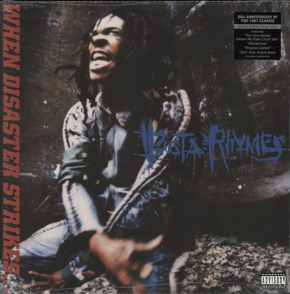 Busta Rhymes When Disaster Strikes... - Silver Vinyl UK 2-LP vinyl record set (Double LP Album) RCV162064