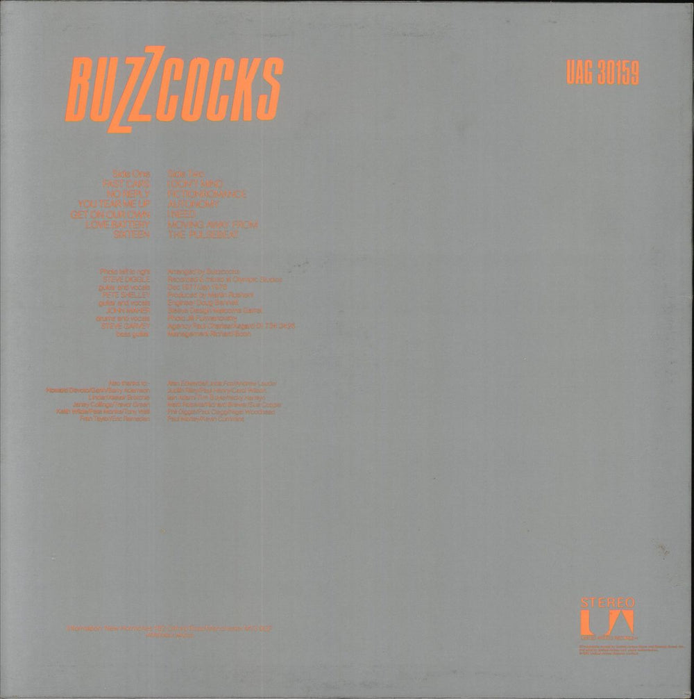 Buzzcocks Another Music In A Different Kitchen - 1st - EX UK vinyl LP album (LP record)