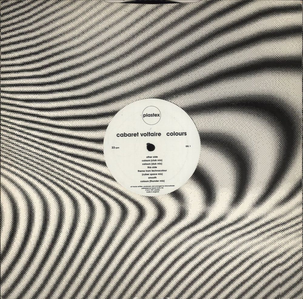 Cabaret Voltaire Colours UK 12" vinyl single (12 inch record / Maxi-single)