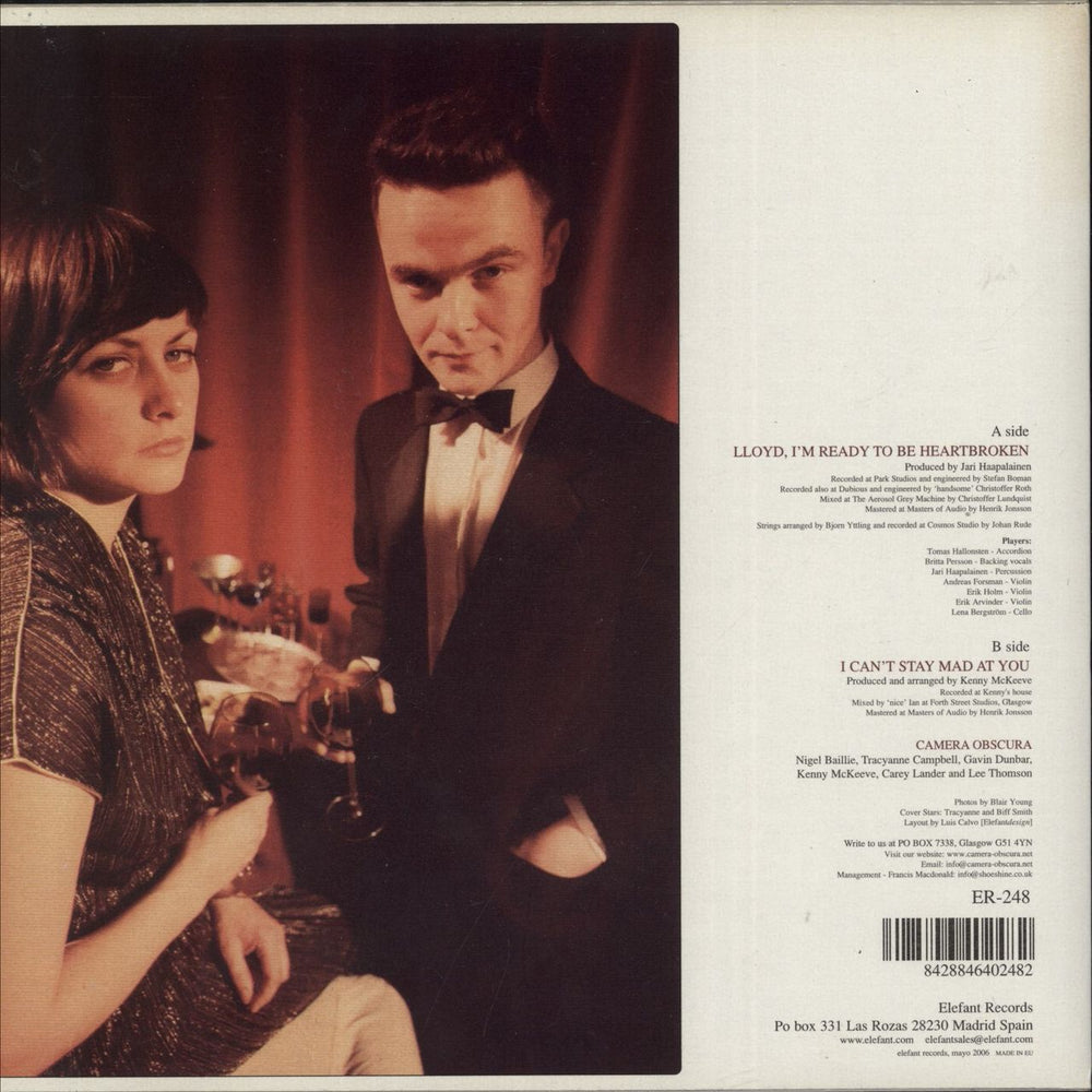 Camera Obscura (UK) Lloyd, I'm Ready To Be Heartbroken Spanish 7" vinyl single (7 inch record / 45) 8428846402482