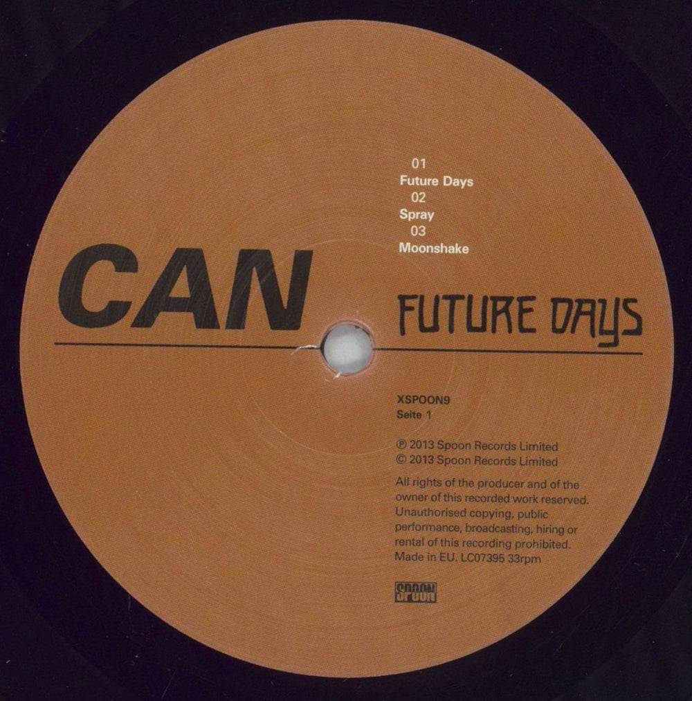 Can Future Days US vinyl LP album (LP record) C+NLPFU826885