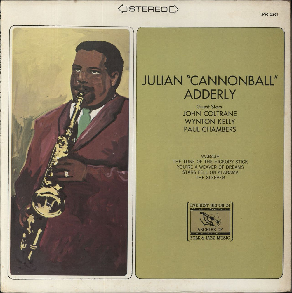 Cannonball Adderley Julian "Cannonball" Adderly US vinyl LP album (LP record) FS-261