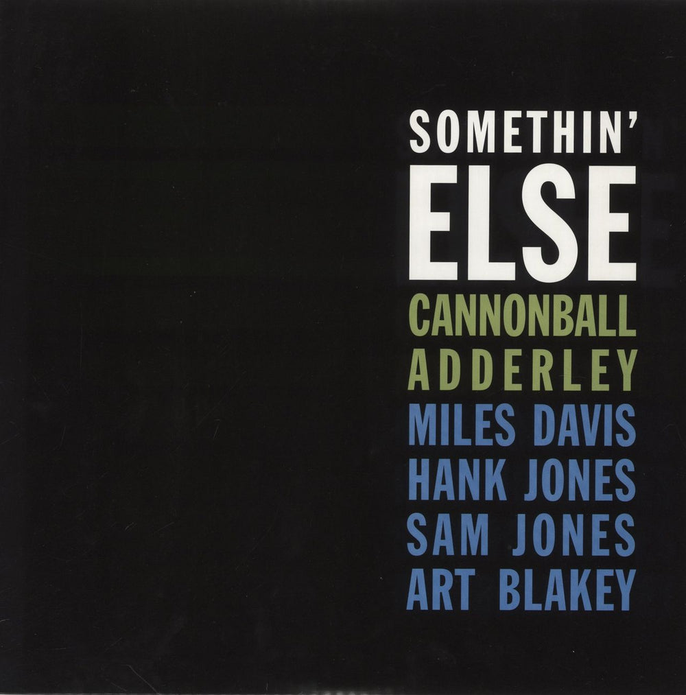 Cannonball Adderley Somethin' Else - 180gm Vinyl UK vinyl LP album (LP record) DOL794H
