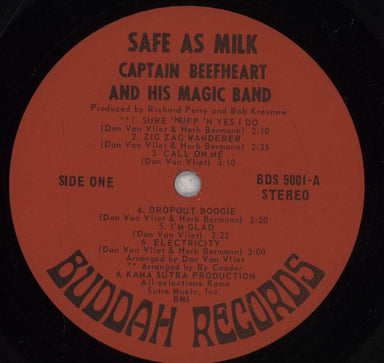 Captain Beefheart & Magic Band Safe As Milk US vinyl LP album (LP record) CPTLPSA443653